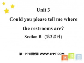 《Could you please tell me where the restrooms are?》SectionB PPT(第2课时)-第一PPT