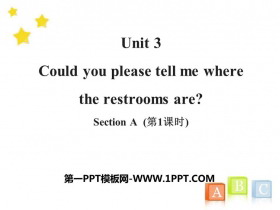《Could you please tell me where the restrooms are?》SectionA PPT(第1课时)-第一PPT