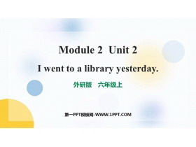《I went to a library yesterday》PPT课件下载-第一PPT