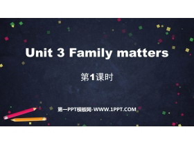 《Family matters》PPT课件(第1课时)-第一PPT