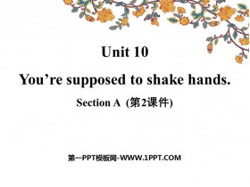 《You are supposed to shake hands》SectionA PPT(第2课时)-第一PPT