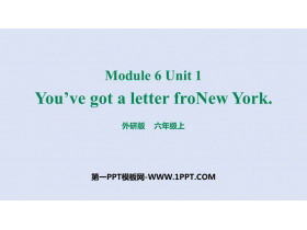 《You’ve got a letter from New York》PPT课件下载-第一PPT
