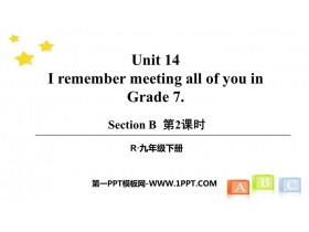 《I remember meeting all of you in Grade 7》SectionB PPT(第2课时)-第一PPT