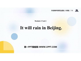 《It will rain in Beijing》PPT课件下载-第一PPT