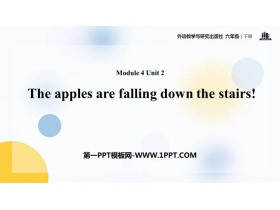 《The apples are falling down the stairs》PPT免费课件-第一PPT