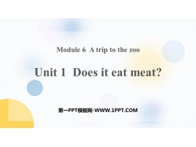《Does it eat meat?》PPT精品课件-第一PPT