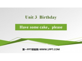 《Have some cake,please》Birthday PPT-第一PPT