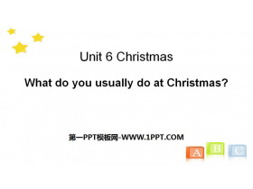 《What do you usually do at Christmas?》Christmas PPT-第一PPT