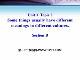 《Some things usually have different meanings in different cultures》SectionB PPT-第一PPT