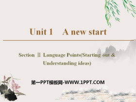 《A new start》Section ⅡPPT课件-第一PPT