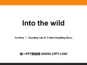 《Into the wild》Section ⅠPPT-第一PPT