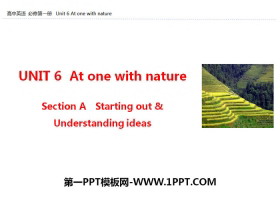 《At one with nature》Section A PPT-第一PPT