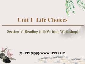 《Life Choices》Section ⅤPPT-第一PPT
