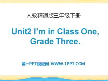 《I’m in Class OneGrade Three》PPT课件2-第一PPT