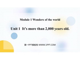 《It’s more than 2000 years old》Wonders of the world PPT精品课件-第一PPT