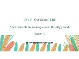 《A few students are running around the playground》SectionA PPT课件-第一PPT
