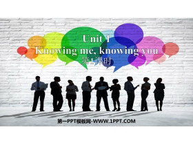 《Knowing me，knowing you》PPT教学课件(第1课时)-第一PPT