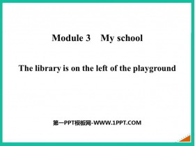《The library is on the left of the playground》PPT免费课件(第1课时)-第一PPT