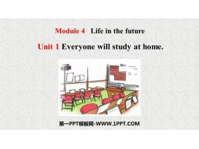 《Everyone will study at home》Life in the future PPT免费下载-第一PPT