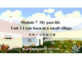 《I was born in a small village》my past life PPT免费下载-第一PPT
