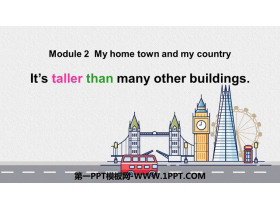 《It’s taller than many other buildings》My home town and my country PPT免费下载-第一PPT