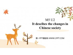 《It descibes the changes in Chinese society》Lao She’s Teahouse PPT免费课件-第一PPT
