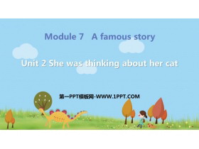 《She was thinking about her cat》A famous story PPT免费课件-第一PPT