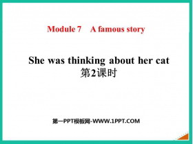 《She was thinking about her cat》A famous story PPT优秀课件(第2课时)-第一PPT