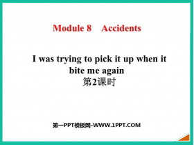 《I was trying to pick it up when it bite me again》Accidents PPT课件(第2课时)-第一PPT