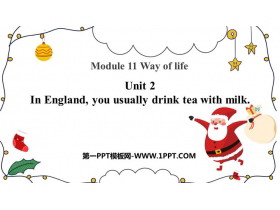 《In England you usually drink tea with milk》Way of life PPT免费课件-第一PPT
