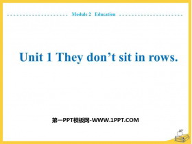 《They don’t sit in rows》Education PPT免费下载-第一PPT