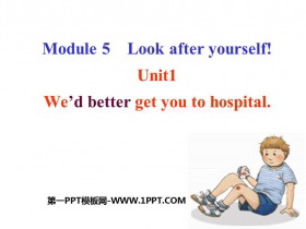 《We’d better get you to hospital》Look after yourself PPT免费课件-第一PPT