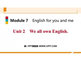 《We all own English》English for you and me PPT优秀课件-第一PPT