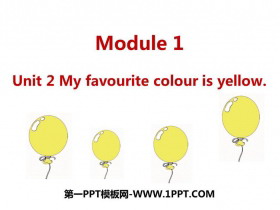 《My favourite colour is yellow》PPT免费下载-第一PPT