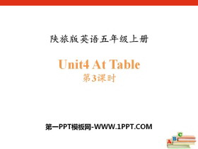 《At Table》PPT下载-第一PPT