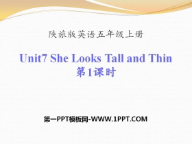 《She Looks Tall and Thin》PPT-第一PPT