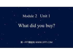《What did you buy?》PPT课件下载-第一PPT