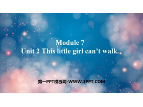 《This little girl can’t walk》PPT免费课件-第一PPT
