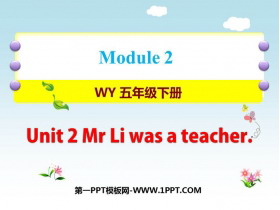 《Mr Li was a teacher》PPT免费下载-第一PPT