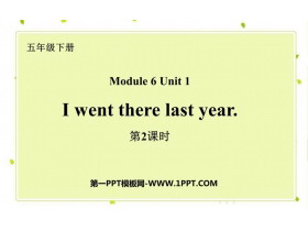 《I went there last year》PPT课件(第2课时)-第一PPT