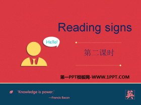 《Reading signs》PPT课件-第一PPT