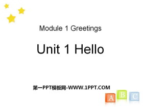 《Hello!》PPT课件免费下载-第一PPT