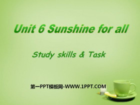 《Sunshine for all》Study skills-第一PPT