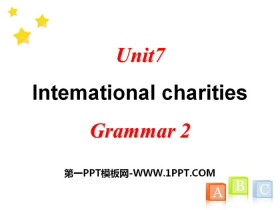 《Intemational charities》GrammarPPT课件-第一PPT