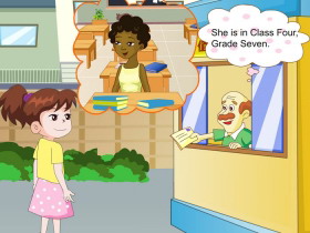 《What color is his hair?》SectionB Flash动画课件-第一PPT