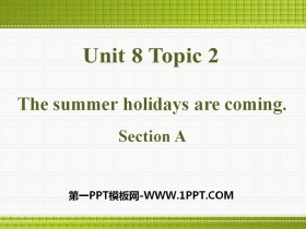 《The summer holidays are coming》SectionA PPT-第一PPT