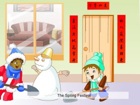 《Let’s celebrate》SectionC Flash动画课件-第一PPT
