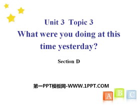 《What were you doing at this time yesterday?》SectionD PPT-第一PPT