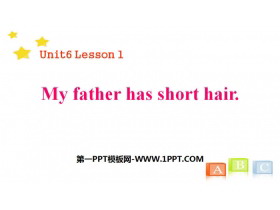 《My father has short hair》Family PPT-第一PPT