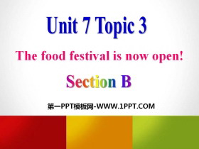 《The food festival is now open》SectionB PPT-第一PPT